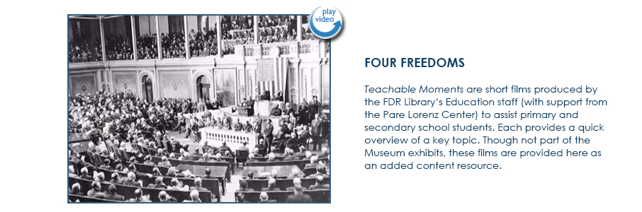 FDR and the Four Freedoms Speech - FDR Presidential Library & Museum